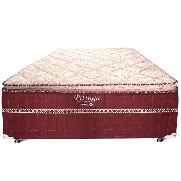 Encontraproduto.com.br - Cama Box Queen Marjom Pitinga Mola Ensacada 66x158x198 (MP)