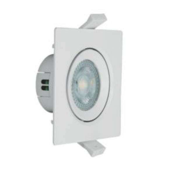 Spot Led Quadrado 4W 3000K Branco Glight