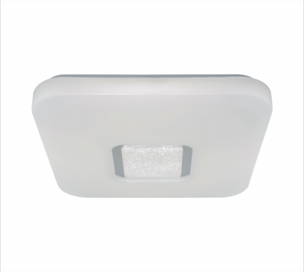 Encontraproduto.com.br - Luminária Plafon Quadrado Munique Com 330 Leds 18W Tecnologia Switch G-Light