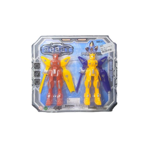 Robô Com Luz 02 Peças Sortidas