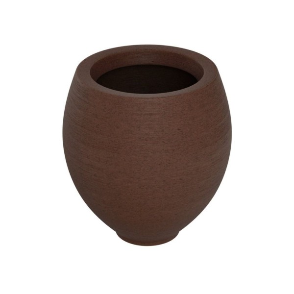 Encontraproduto.com.br - Vaso Oval 62x45cm Polietileno Sem Prato Fibrarte