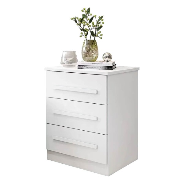 Encontraproduto.com.br - Mesa de Cabeceira Império Benetil com Corrediça Telescópica - Branco
