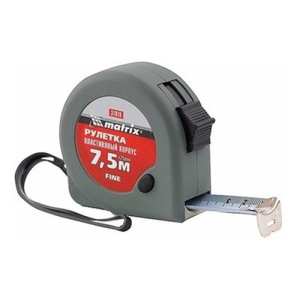 Encontraproduto.com.br - Trena Curta Fine 25mm Em Plástico - Mtx 7,5 Metros
