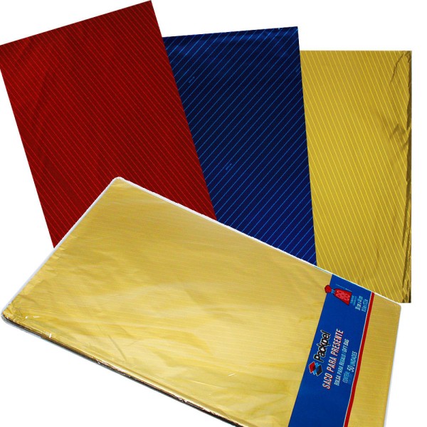 Saco Para Presente com Acabamento Metalizado na Estampa Line Tamanho 20x29 cm  Pacote com 50 Unidades