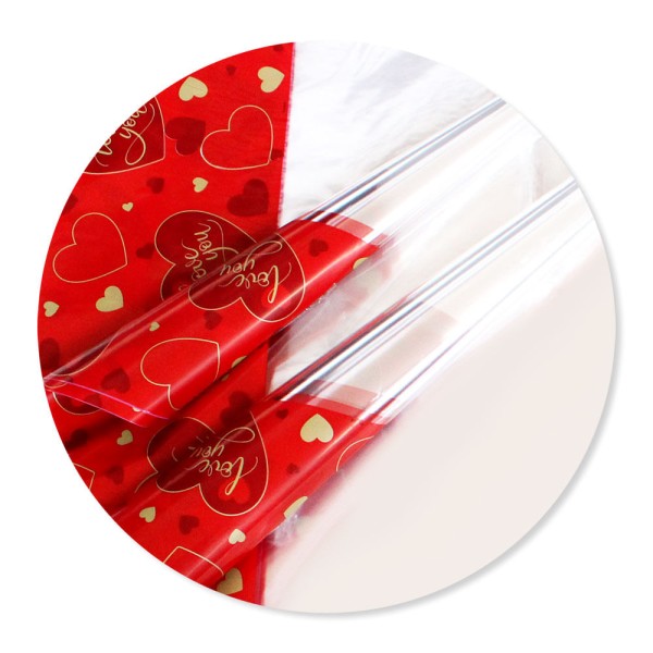 Encontraproduto.com.br - Saco Para Cesta modelo Red Heart Tam. 60x90 cm Pacote com 25 un