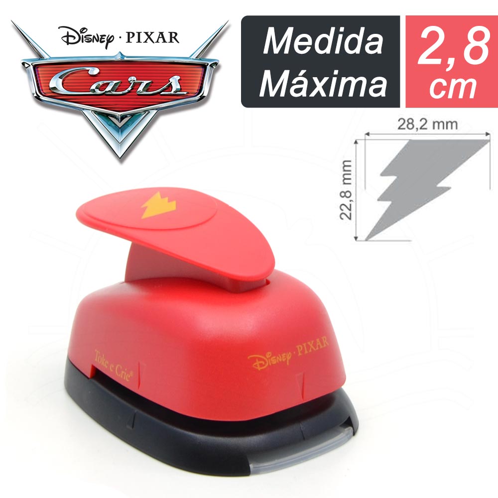 Furador Gigante Premium Toke e Crie - Relâmpago Carros