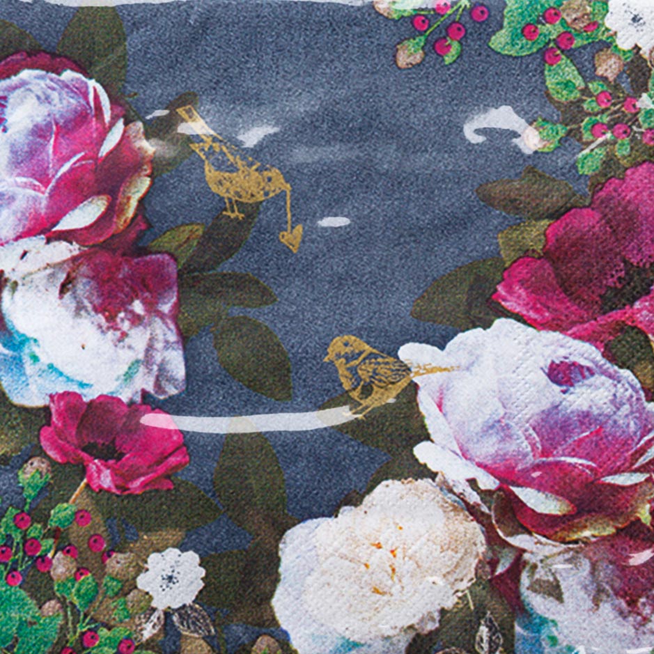 Guardanapo para Decoupage Rosas Charmosas - 5 Unidades