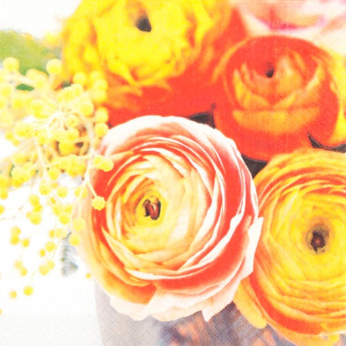 Encontraproduto.com.br - Guardanapos Botões de Flor com 2 Unidades Ref.21919 Toke e Crie