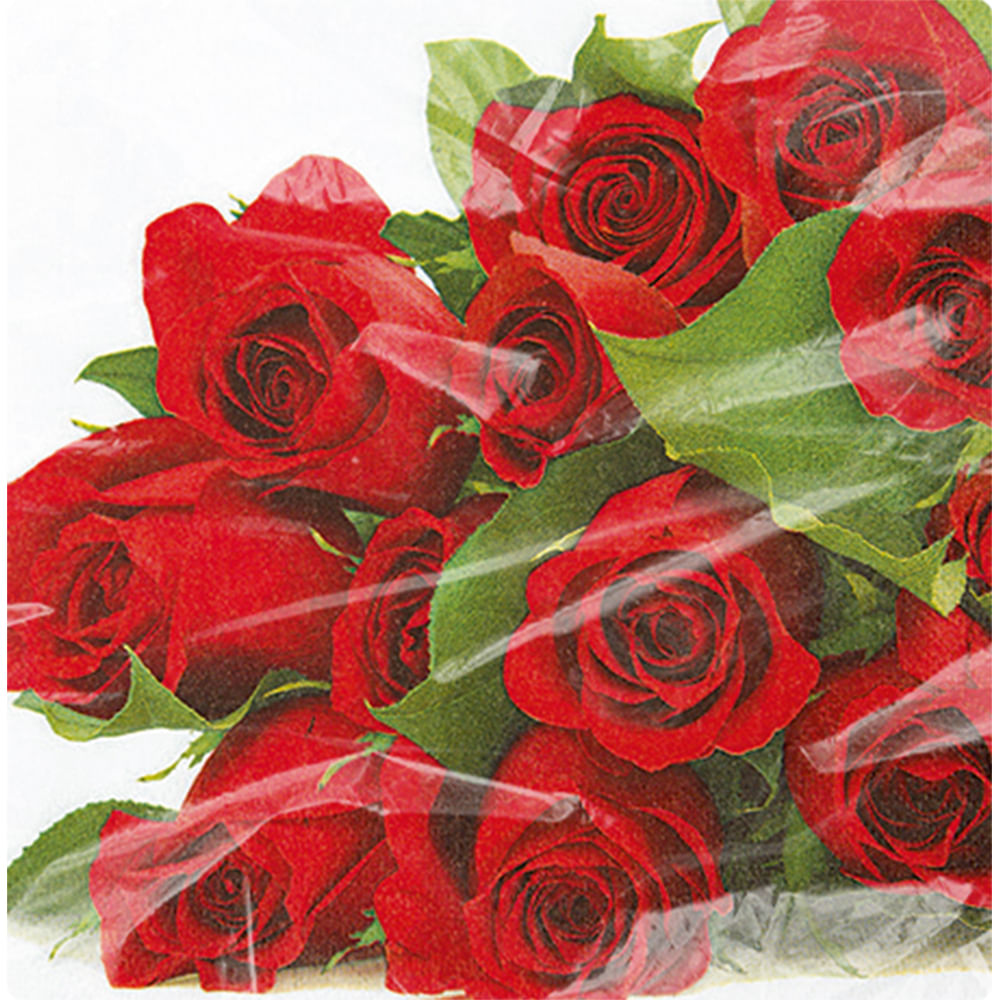 Guardanapo para Decoupage Toke e Crie com 20 Unidades Buquê de Rosas - GUA211431 - 182513
