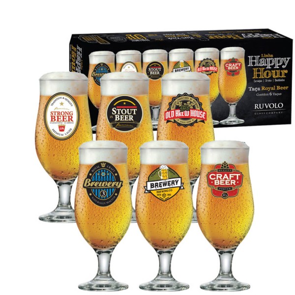 Encontraproduto.com.br - Jogo de taças 6 peças Royal 300ml 6680585 Ruvolo