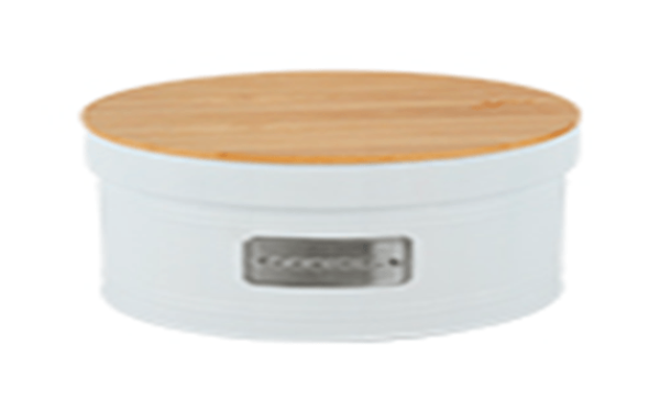 Encontraproduto.com.br - Lata Porta Condimentos Biscoito Matte Cookies Branco 3,5 Litros