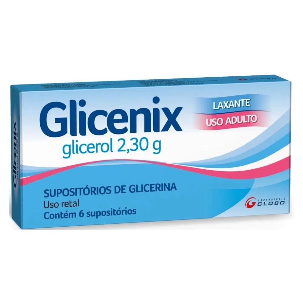 Encontraproduto.com.br - Glicenix Supositórios De Glicerina 6 Unidades
