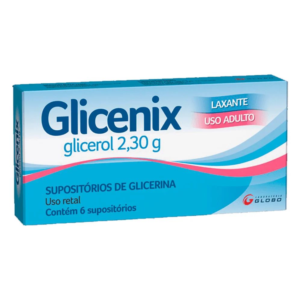 Encontraproduto.com.br - Glicenix Supositórios De Glicerina 6 Unidades