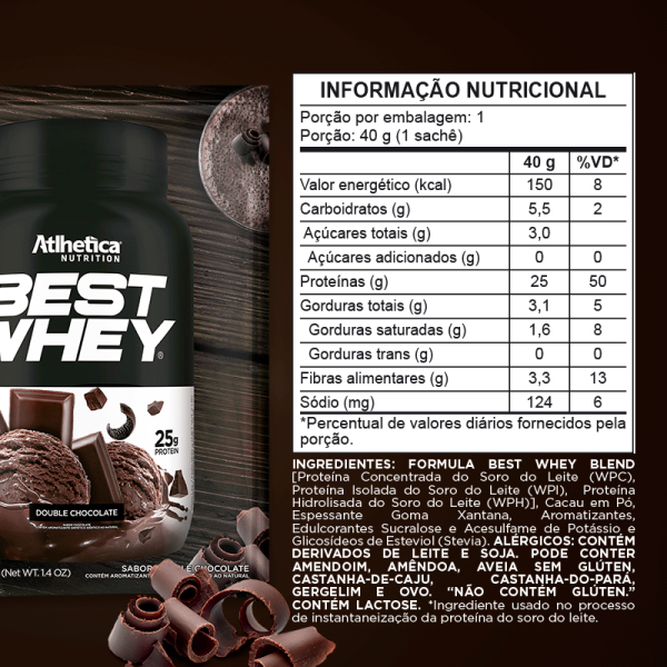 Encontraproduto.com.br - Sachê Best Whey 35g Athetica Nutrition