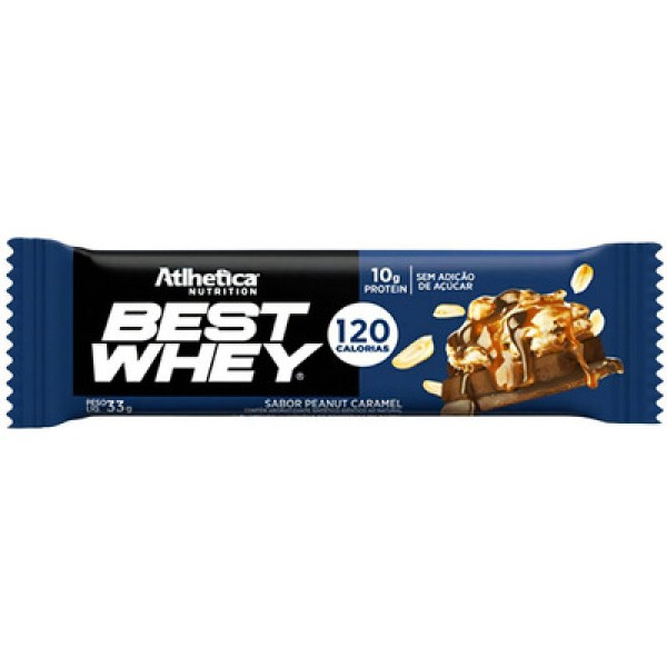 Encontraproduto.com.br - Best Whey Barra de Proteína Sabor Peanut Caramel  33g  - Athletica Nutrition