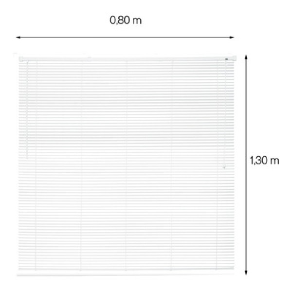 Encontraproduto.com.br - Persiana Off Horizontal Evolux PVC 25MM 80X130 Chumbo