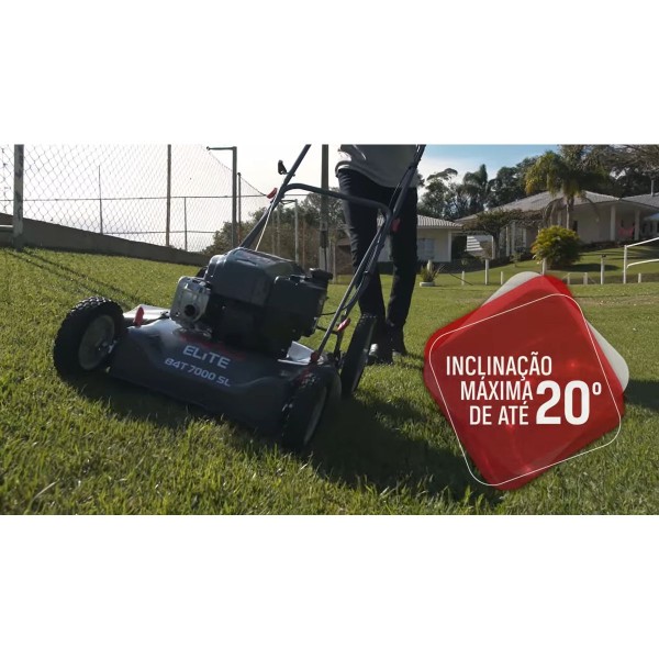 Encontraproduto.com.br - Cortador Grama à Gasolina Branco Elite B4T-7000 SL Capacidade 5.000m² 4,8CV 4 Tempos
