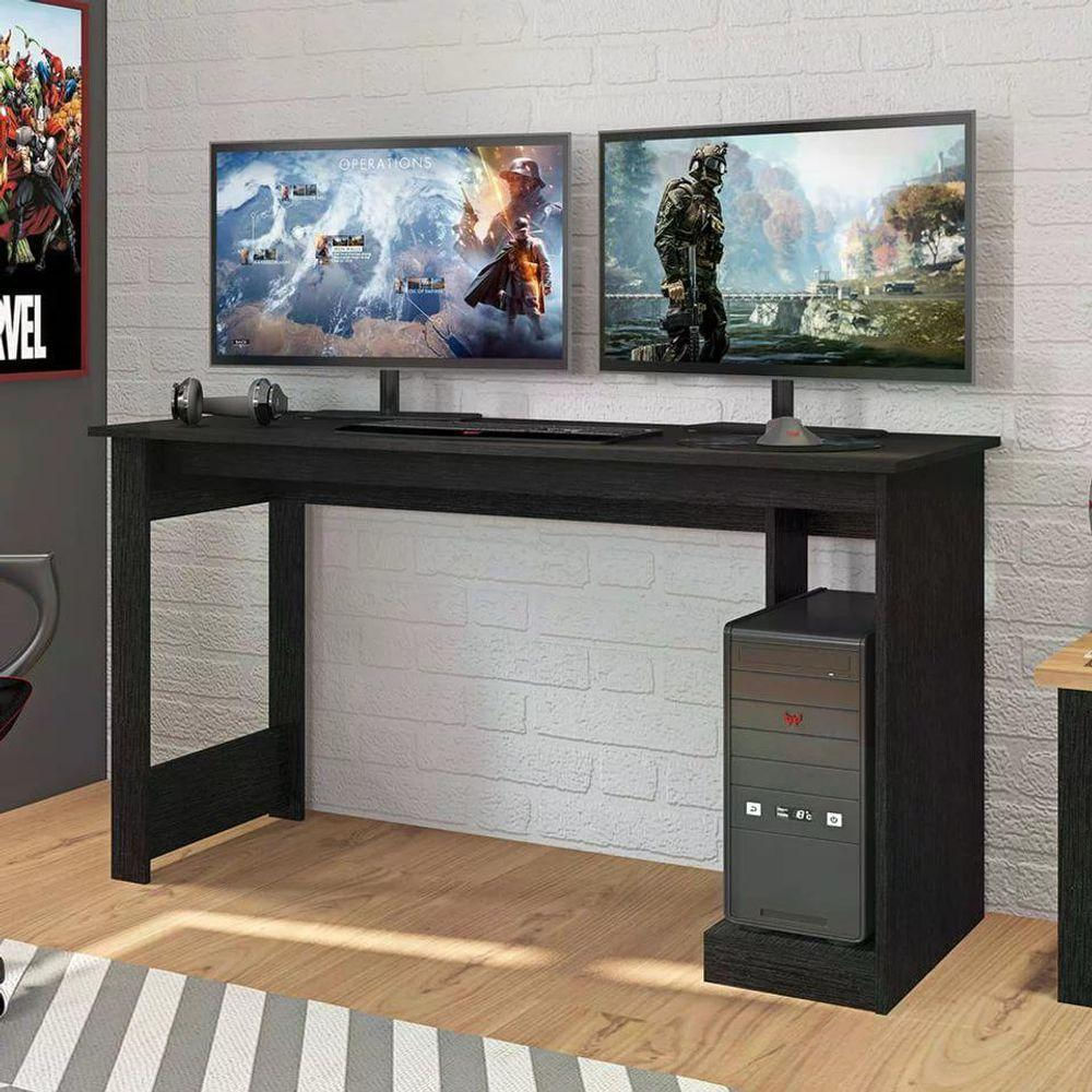 Mesa Gamer Para Computador - Preto Tex Preto Tex
