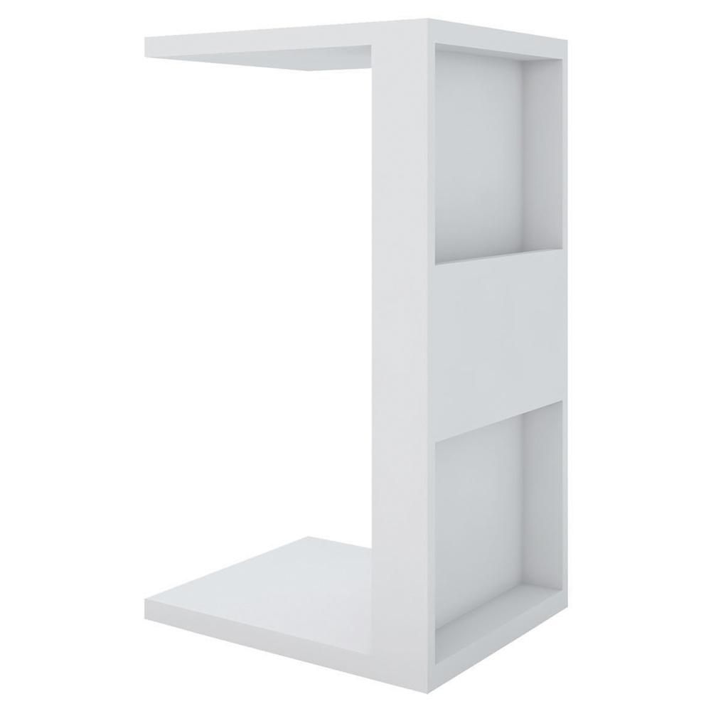 Encontraproduto.com.br - Mesa De Apoio Para Notebook E Sofá Branco Book Líder Design