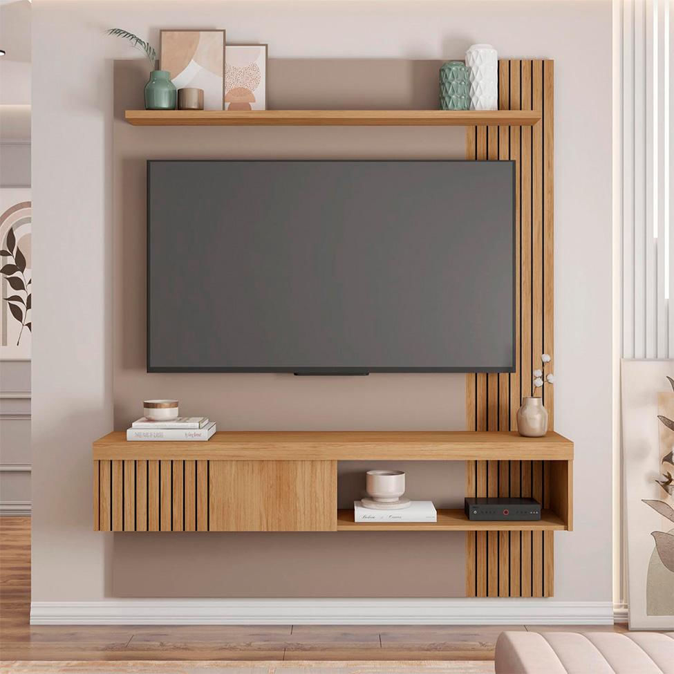 Encontraproduto.com.br - Painel Para Tv Até 55 Polegadas Moon Marrom Caemmun