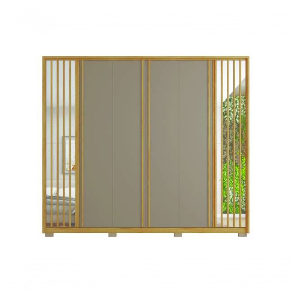 Encontraproduto.com.br - Guarda-roupa Casal Orfeus 6 Portas 4 Gavetas Com Espelho