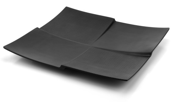 Encontraproduto.com.br - PRATO QUAD 28CM MELAMINA BLACK GX5379 MARCAMIX