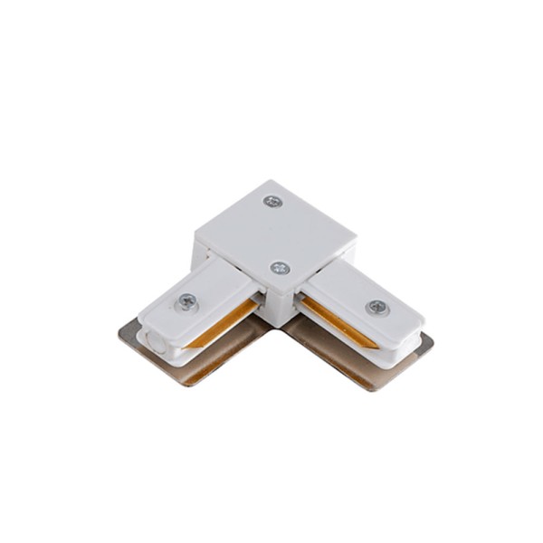 Encontraproduto.com.br - Conector em L para trilho eletrificado branco Quality
