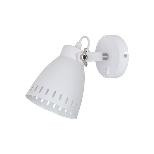 Arandela de metal E27 40W branco Quality