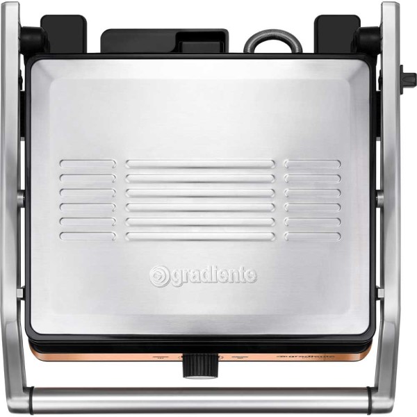 Encontraproduto.com.br - Grill Press Prime Inox Gradiente 2000W Pggr152 Cobre 110V
