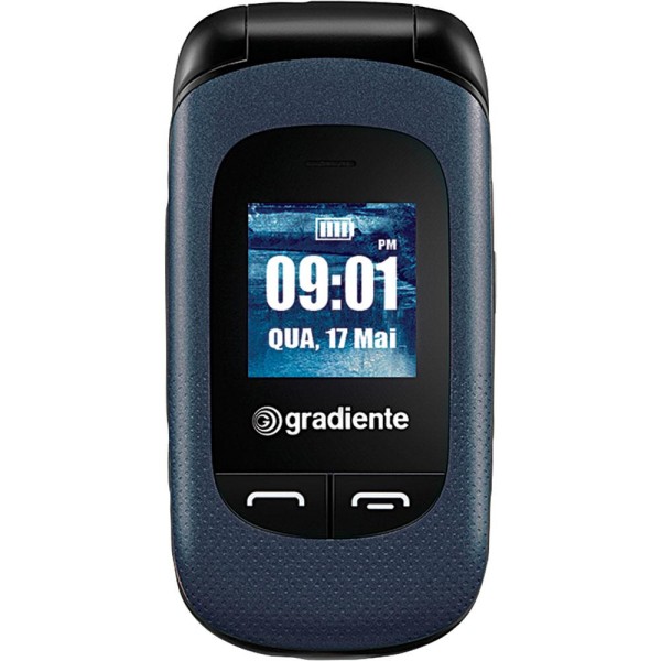 Encontraproduto.com.br - Celular Gradiente Flip Neo S GFP105 Dual Chip 2G Azul