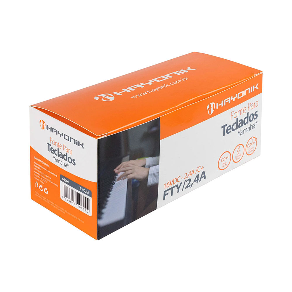 Fonte Chaveada Para Teclados Yamaha 16vdc 2,4a Fty-2,4a Hayonik