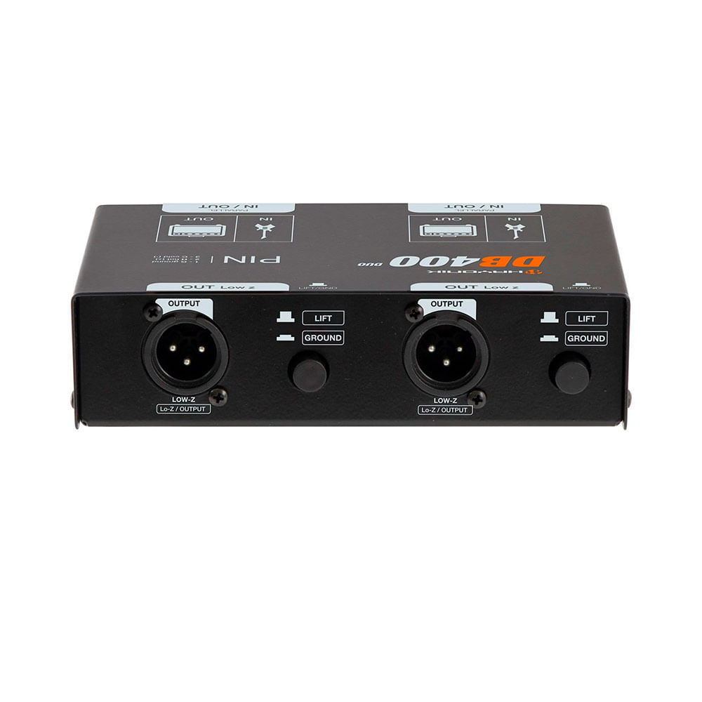 Encontraproduto.com.br - Direct BOX Passivo Duplo Hayonik DB400-2 Preto