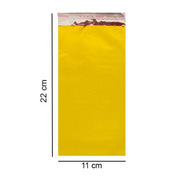 Encontraproduto.com.br - Saco Laminado para Presentes Aliança, 11x20 cm, Pacote com 100 unidades