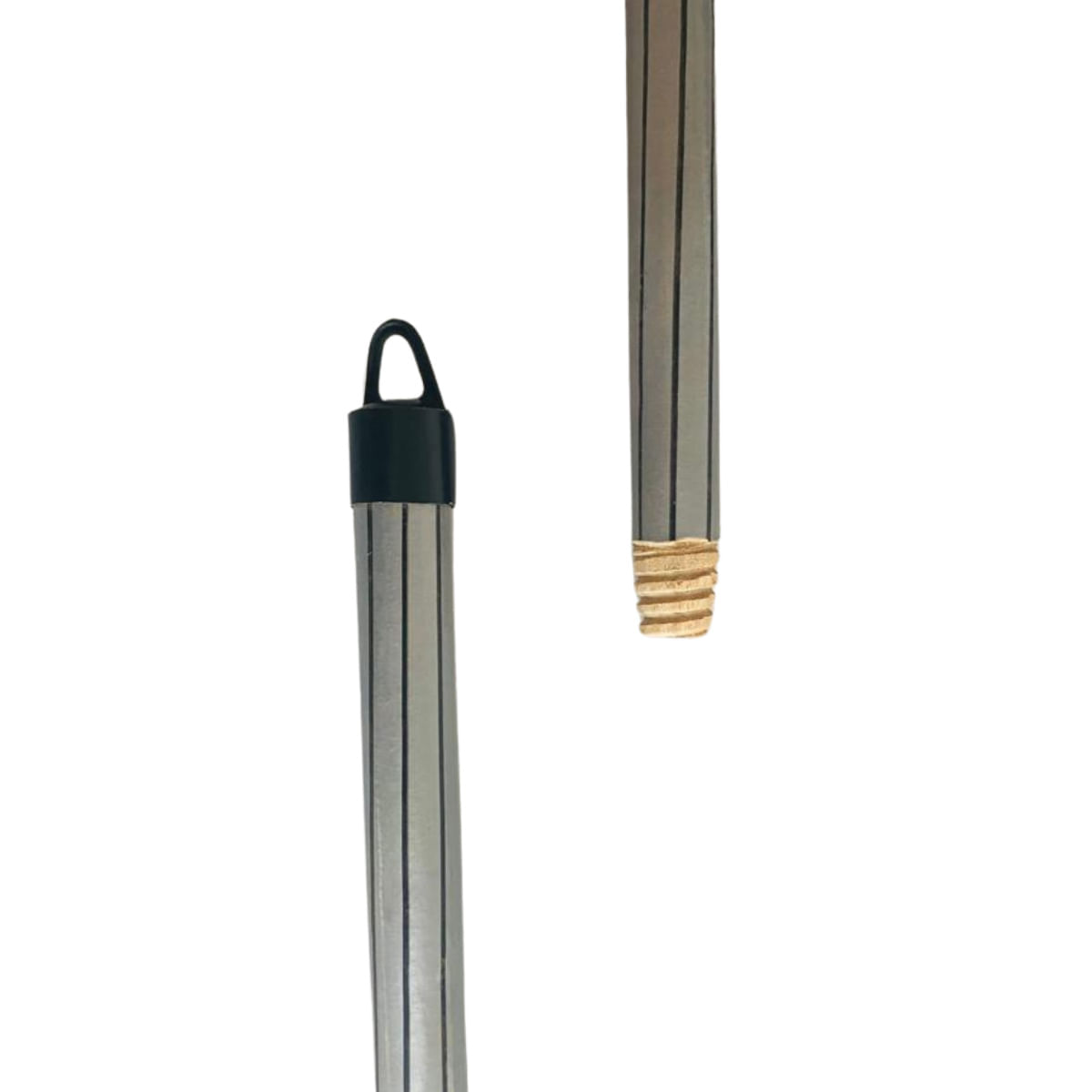CABO de Rosca Madeira 60cm com Alça Plastificado / Encapado Para Pá / Desentupidor / Vassoura e Rodos Compactos