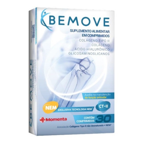 Encontraproduto.com.br - Bemove Colágeno Tipo 2 c/30 Comprimidos
