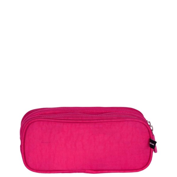 Encontraproduto.com.br - Estojo 2 Compartimentos Paul Frank T03 - Dark Pink