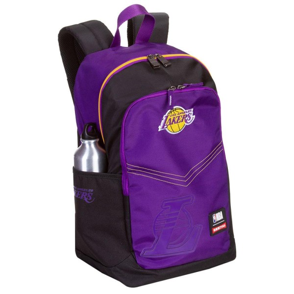 Encontraproduto.com.br - Mochila Grande Nba Magic - Lakers