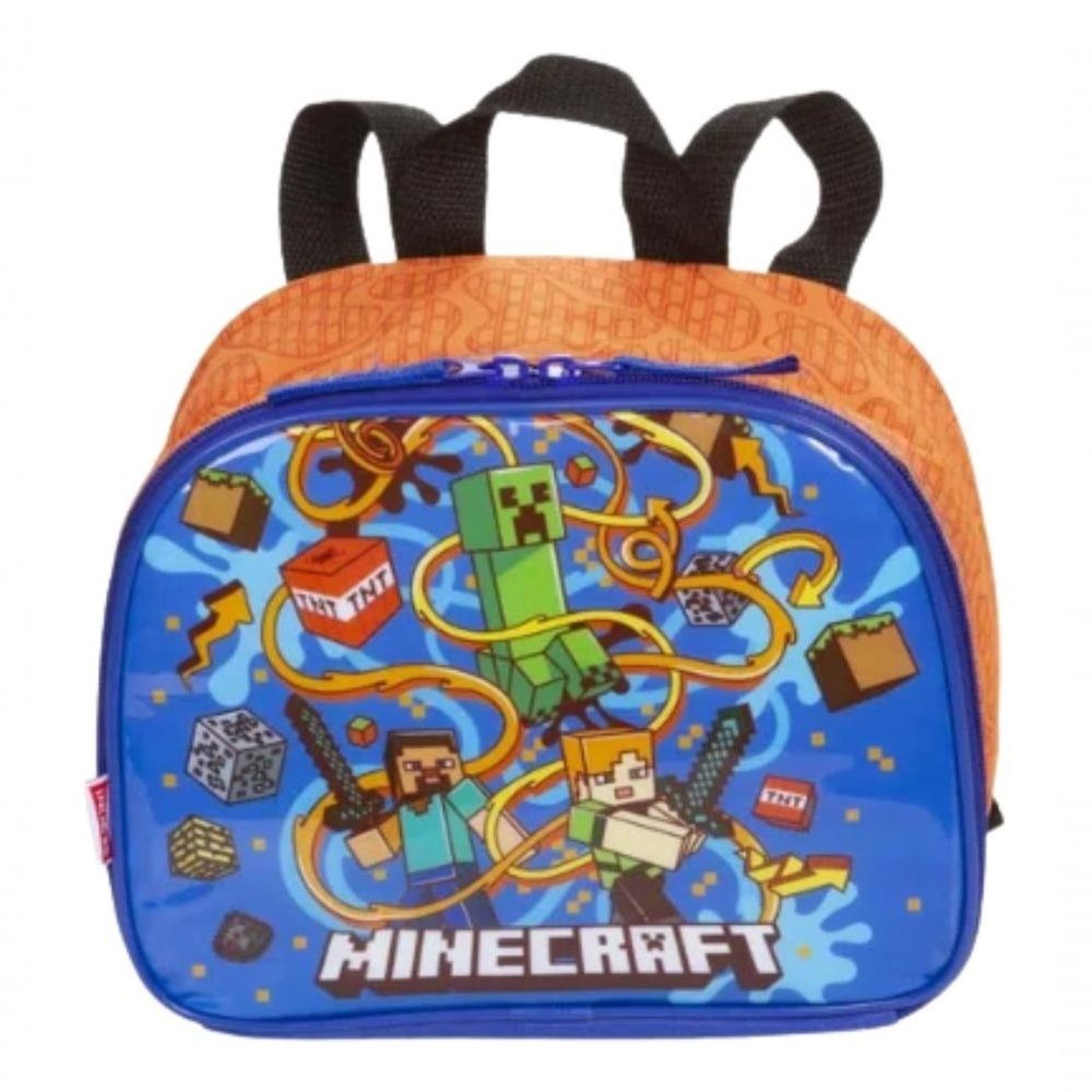 Lancheira Escolar Infantil Menino Minecraft Creeper Sestini