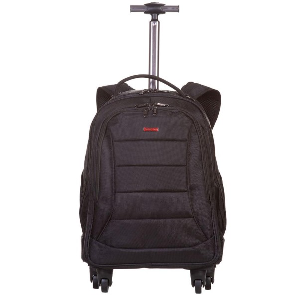 Mochila Carrinho com Rodas 360º 2 em 1 Sestini Web 3.0 Plus - Preto