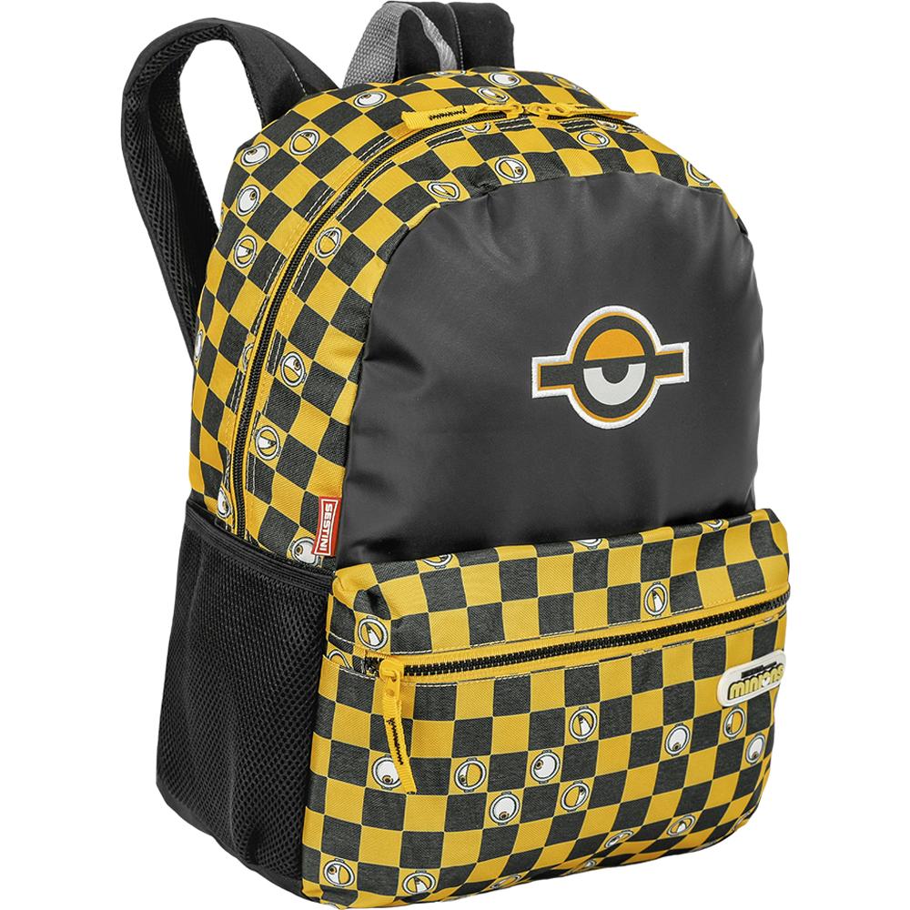 Encontraproduto.com.br - Mochila Grande Minions Chess - Colorido