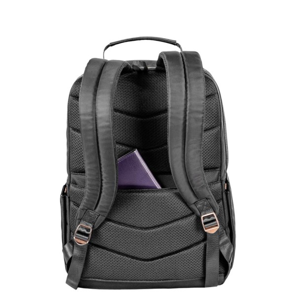 Encontraproduto.com.br - Mochila Grande 2 Compartimentos Notebook 15 Sestini Elegance - Preto