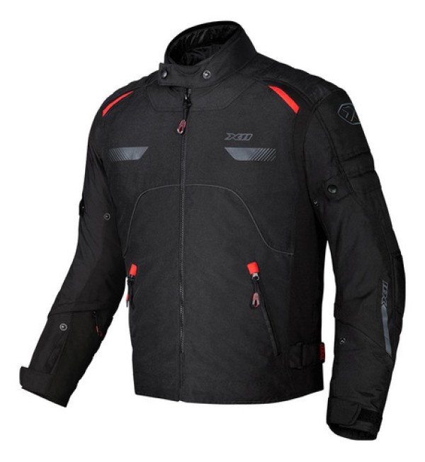 Encontraproduto.com.br - Jaqueta Para Motociclista Veler Masculina Preto/Vermelho GG X11 (MP)