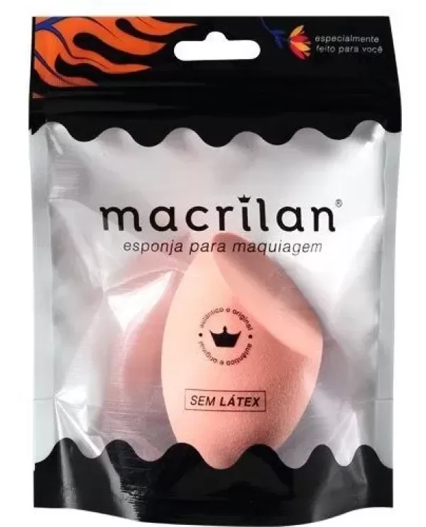 Esponja Para Maquiagem Gota Chanfrada Ep10 Macrilan
