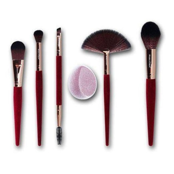 Kit de Pincéis Velvet Macrilan com 6 Peças