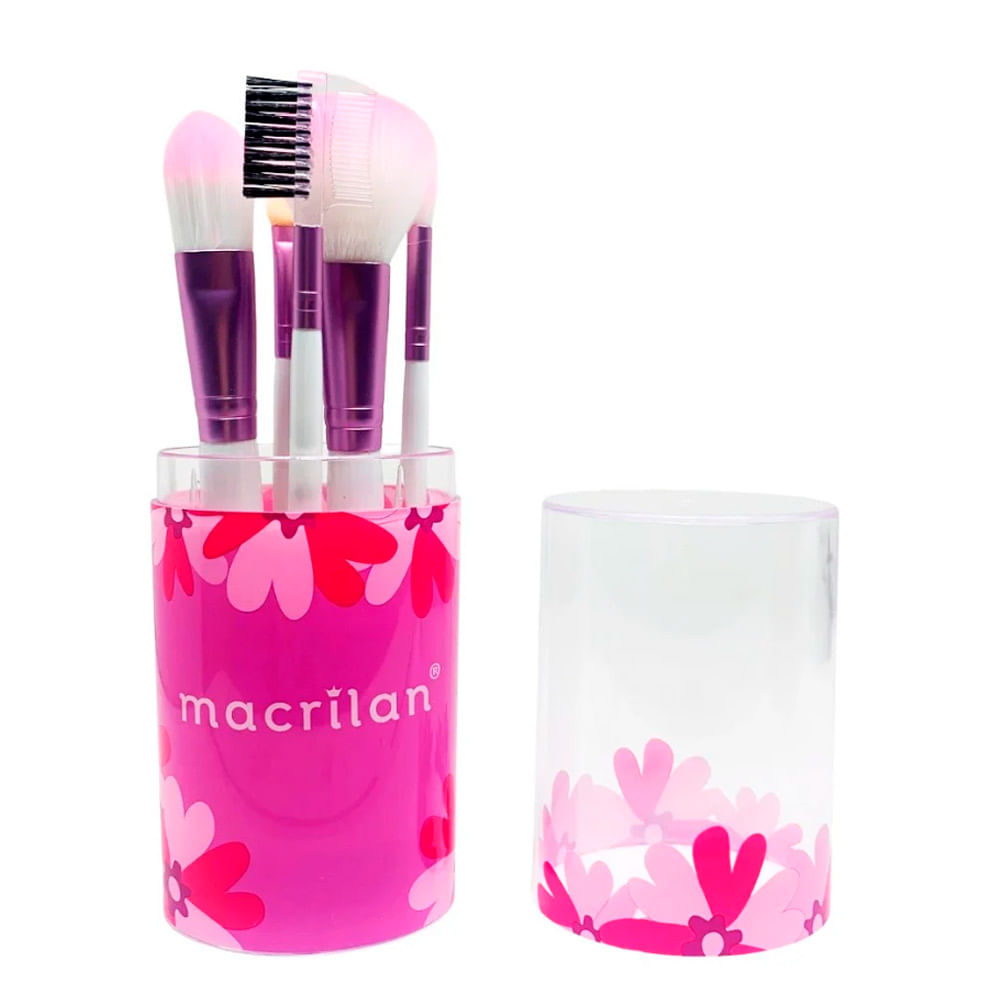 Encontraproduto.com.br - Macrilan Kit com 7 Pincéis para Maquiagem KP9-3R