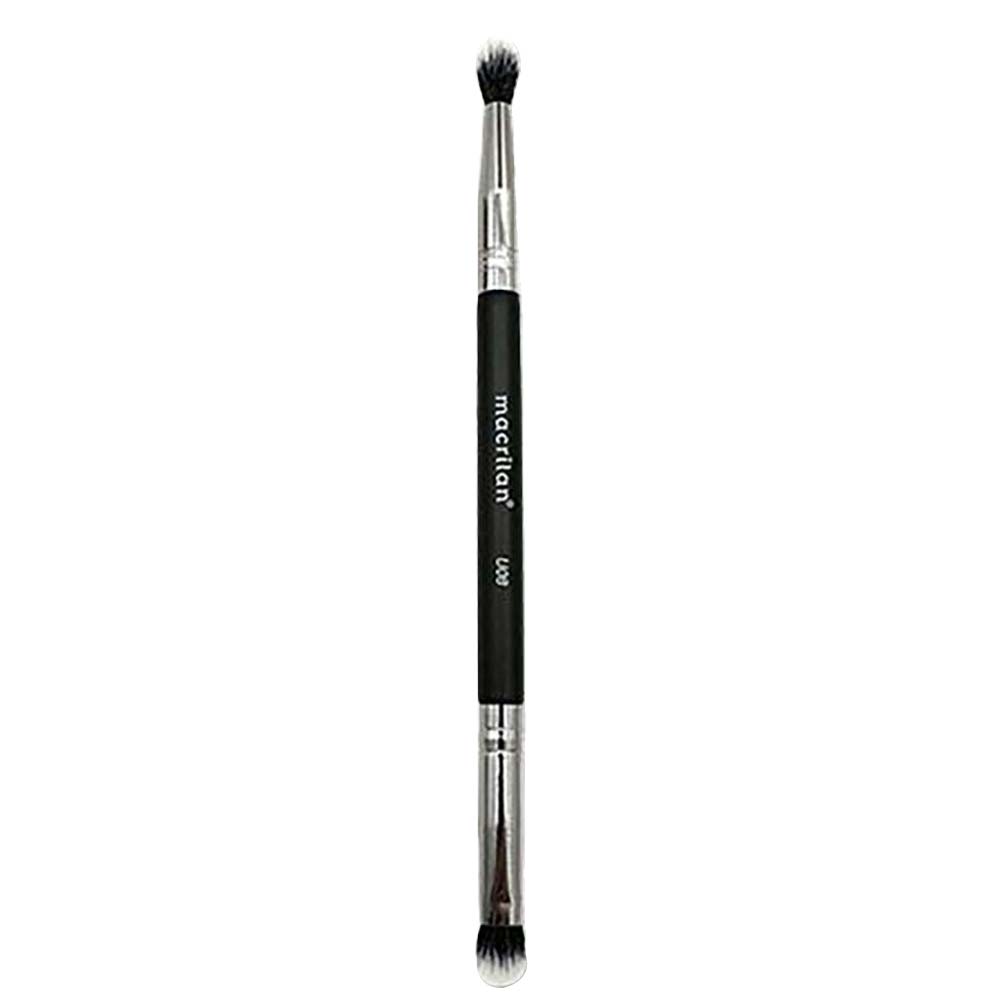 Pincel Profissional Duplo para Sombra e Esfumar Macrilan - Ultra Essencial U08