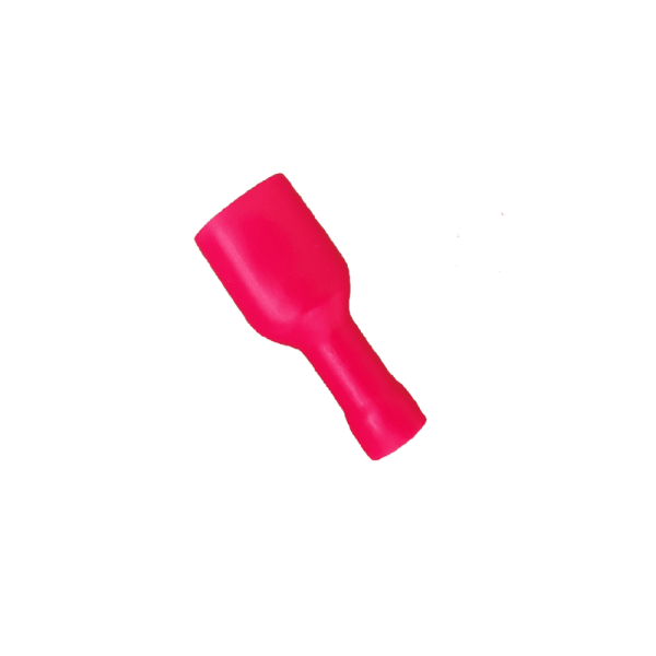 Encontraproduto.com.br - Terminal Fêmea Isolado Total 0,5-1,5Mm Vermelho Embalagem Com 100 Peças FET216 Eletrokit