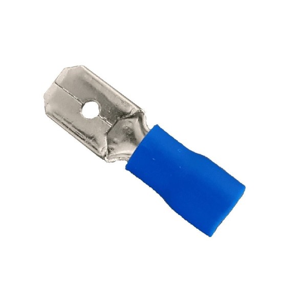 Encontraproduto.com.br - Terminal Macho Isolado 1,5-2,5Mm Azul Embalagem Com 100 Peças Eletrokit
