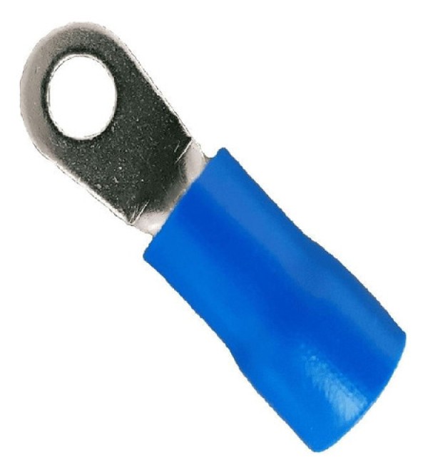 Terminal Anel Isolado 1,5-2,5Mm M4 Azul Embalagem Com 100 Peças Eletrokit