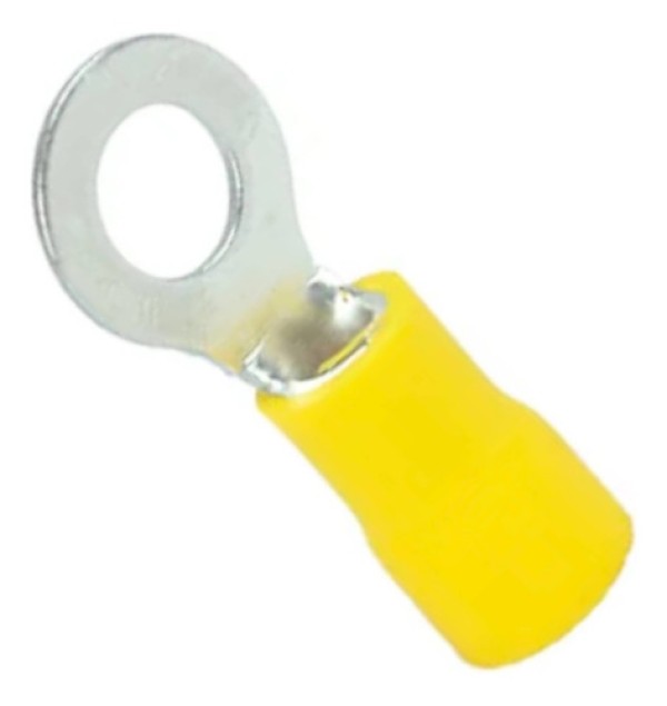 Encontraproduto.com.br - Terminal Anel 4-6 mm² Amarelo Eletrokit 20 Peças